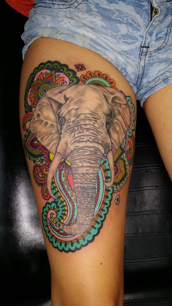 30+ Indian Elephant Tattoos - Symbolism and Design Ideas