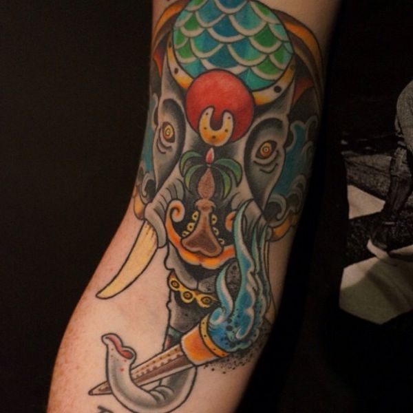 30+ Indian Elephant Tattoos - Symbolism and Design Ideas