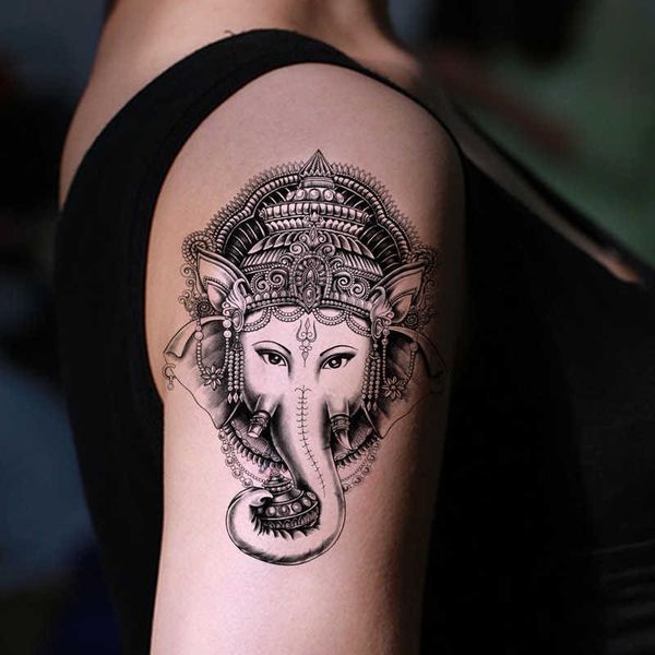 30+ Indian Elephant Tattoos - Symbolism and Design Ideas