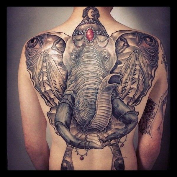 30+ Indian Elephant Tattoos - Symbolism and Design Ideas