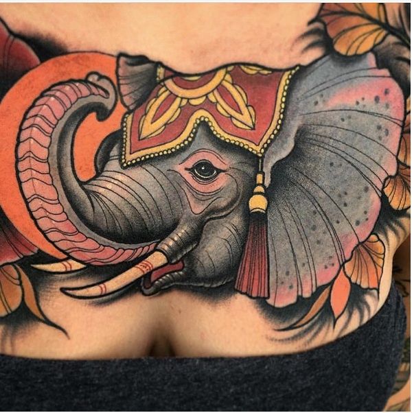 30+ Indian Elephant Tattoos - Symbolism and Design Ideas