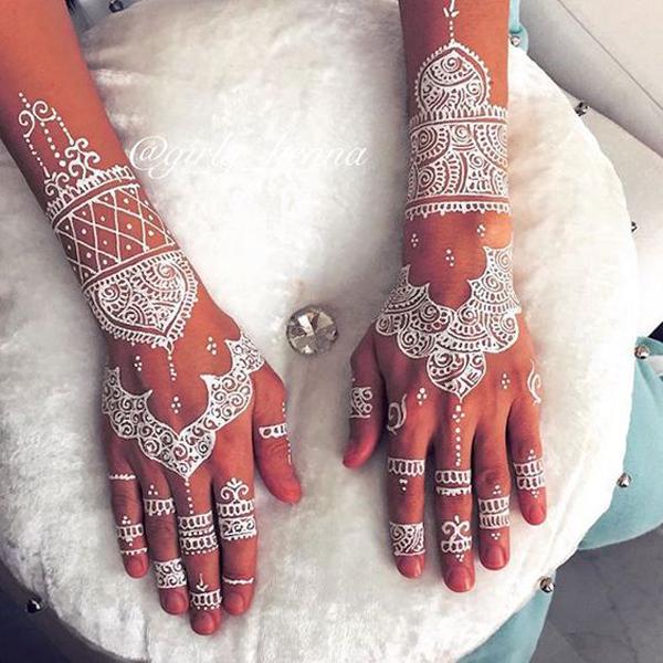 25 Amazing White Henna Designs