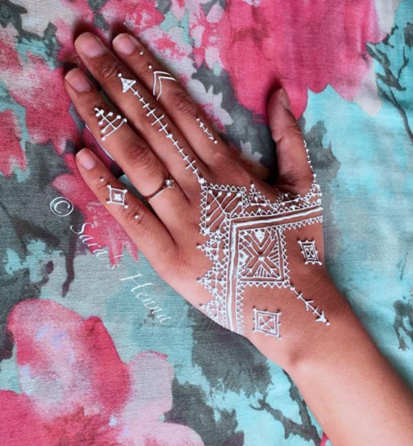 25 Amazing White Henna Designs
