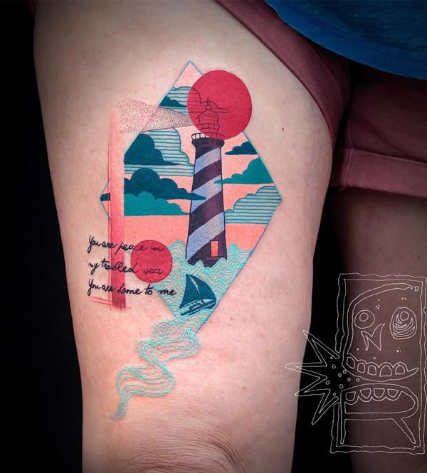 100 Lighthouse Tattoo Ideas: Designs, Meaning, Styles