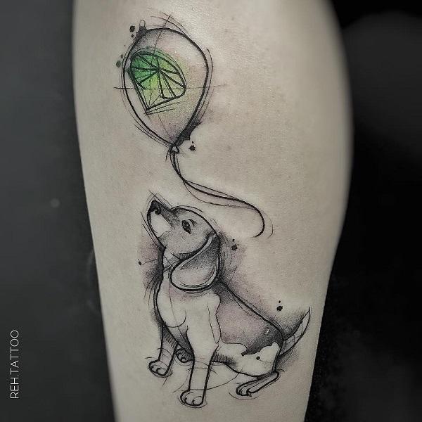 40+ Cute Dog Tattoo Ideas