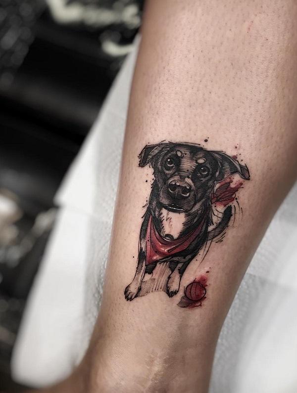 40+ Cute Dog Tattoo Ideas