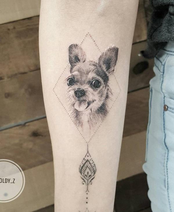 40+ Cute Dog Tattoo Ideas