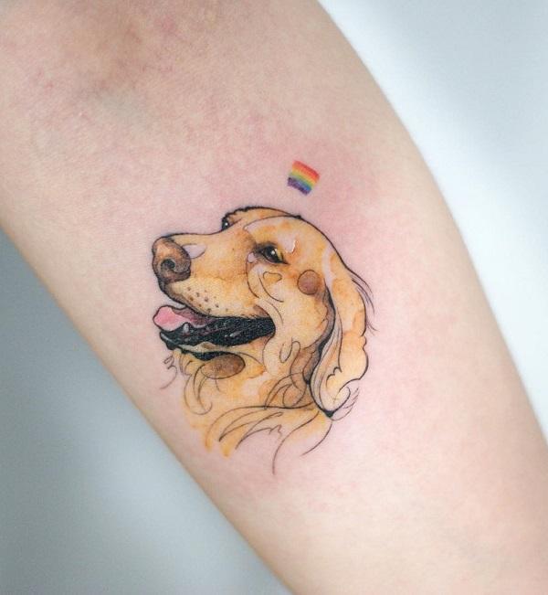 40+ Cute Dog Tattoo Ideas
