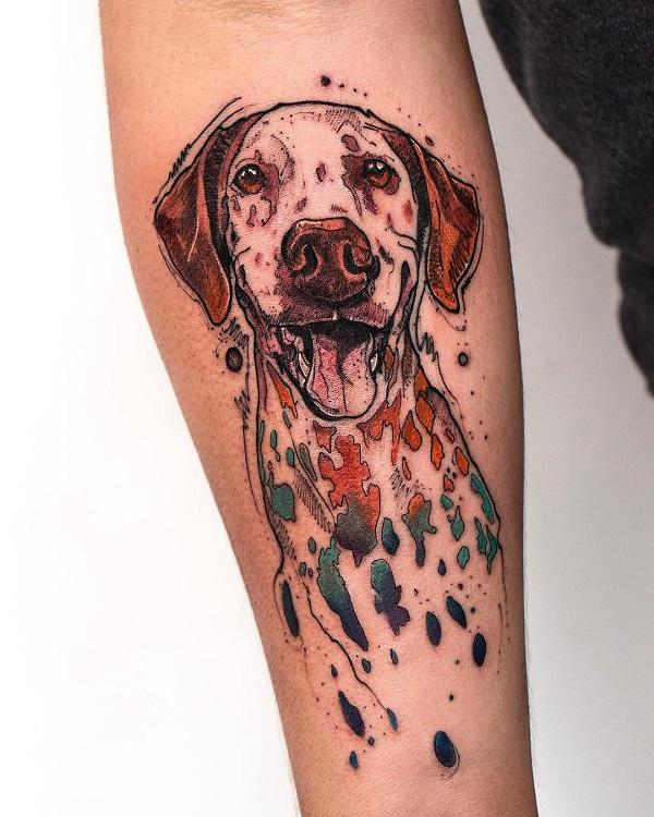 40+ Cute Dog Tattoo Ideas