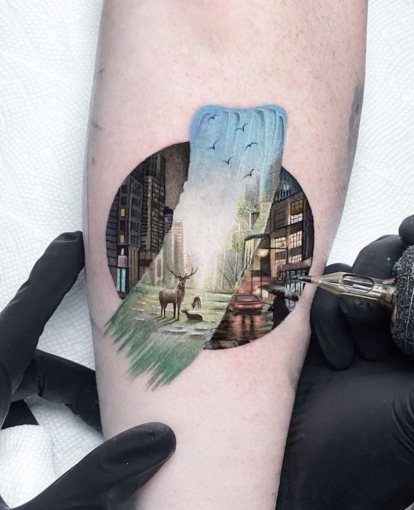 40 Beautiful Landscape Tattoo Ideas that will Blow Your Mind