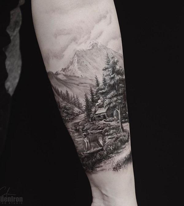 40 Beautiful Landscape Tattoo Ideas that will Blow Your Mind