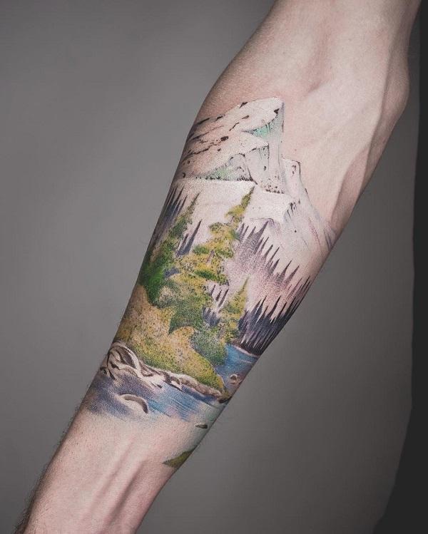 40 Beautiful Landscape Tattoo Ideas that will Blow Your Mind