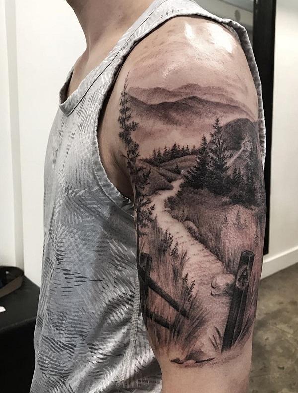 40 Beautiful Landscape Tattoo Ideas that will Blow Your Mind