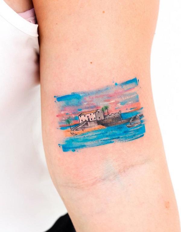 40 Beautiful Landscape Tattoo Ideas that will Blow Your Mind