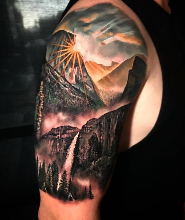 40 Beautiful Landscape Tattoo Ideas that will Blow Your Mind