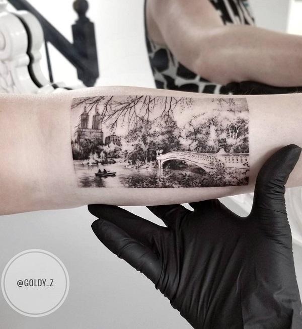 40 Beautiful Landscape Tattoo Ideas that will Blow Your Mind