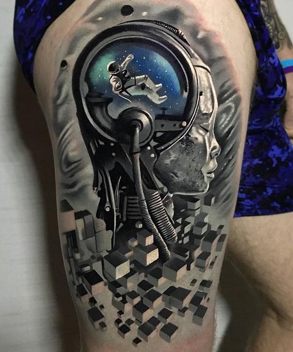 30+ Creative Astronaut Tattoo Ideas