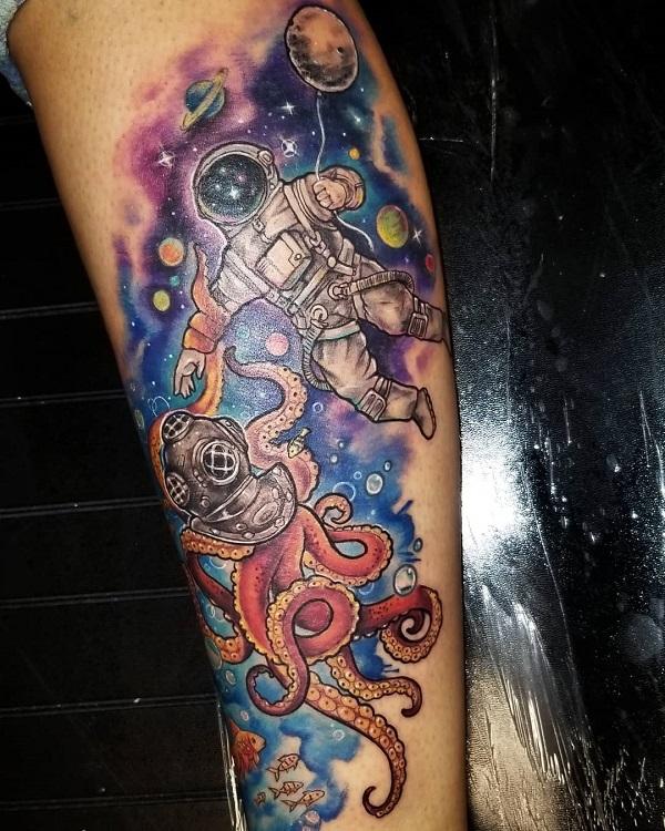 30+ Creative Astronaut Tattoo Ideas