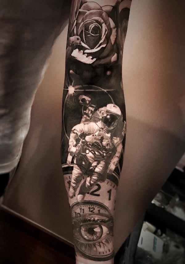 30+ Creative Astronaut Tattoo Ideas