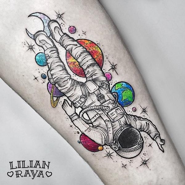 30+ Creative Astronaut Tattoo Ideas