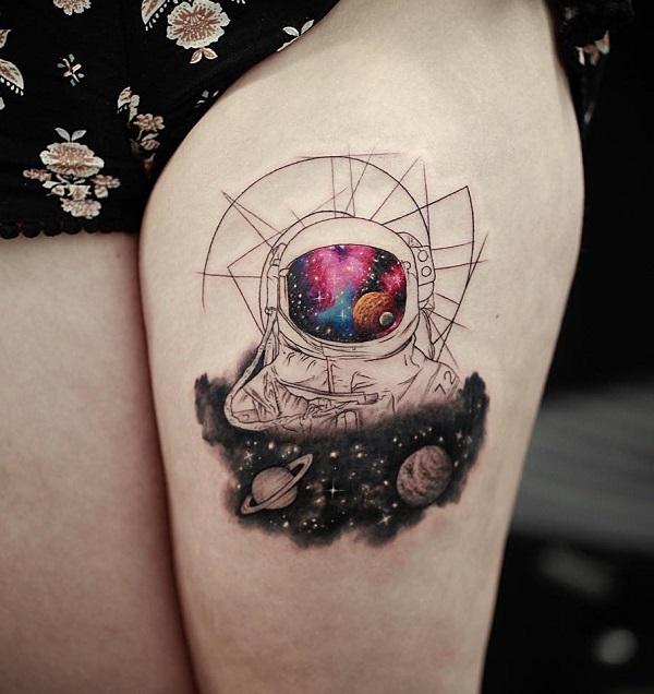 30+ Creative Astronaut Tattoo Ideas
