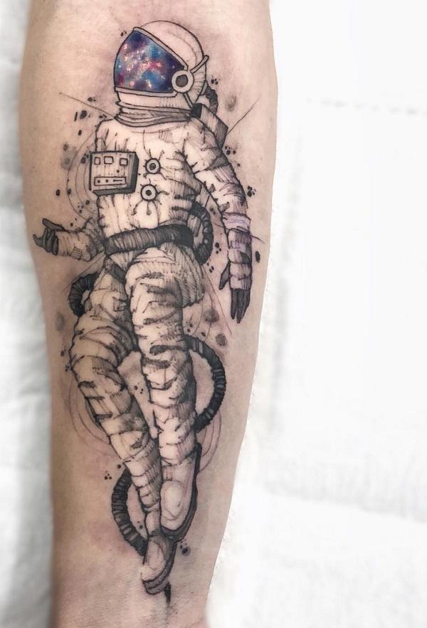 30+ Creative Astronaut Tattoo Ideas