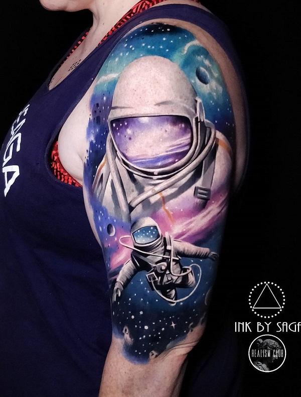 30+ Creative Astronaut Tattoo Ideas