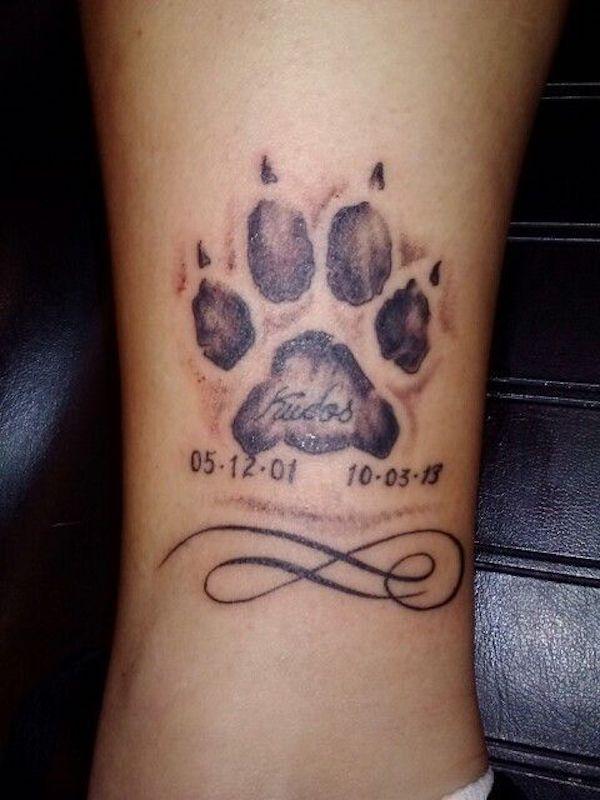 35 Cute Paw Print Tattoos for Your Inspiration