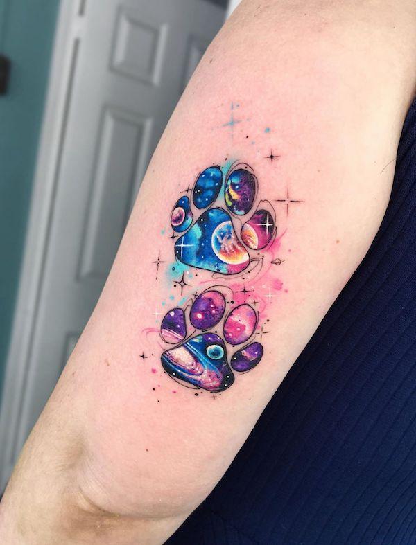 35 Cute Paw Print Tattoos for Your Inspiration