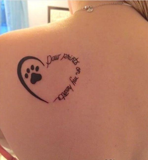 35 Cute Paw Print Tattoos for Your Inspiration