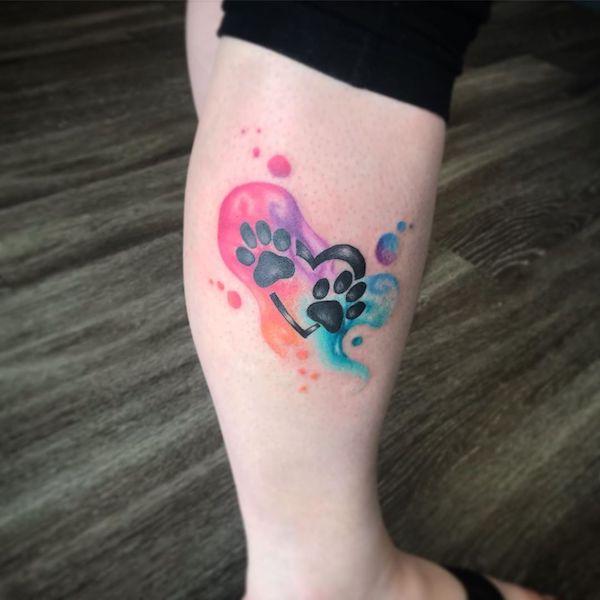 35 Cute Paw Print Tattoos for Your Inspiration