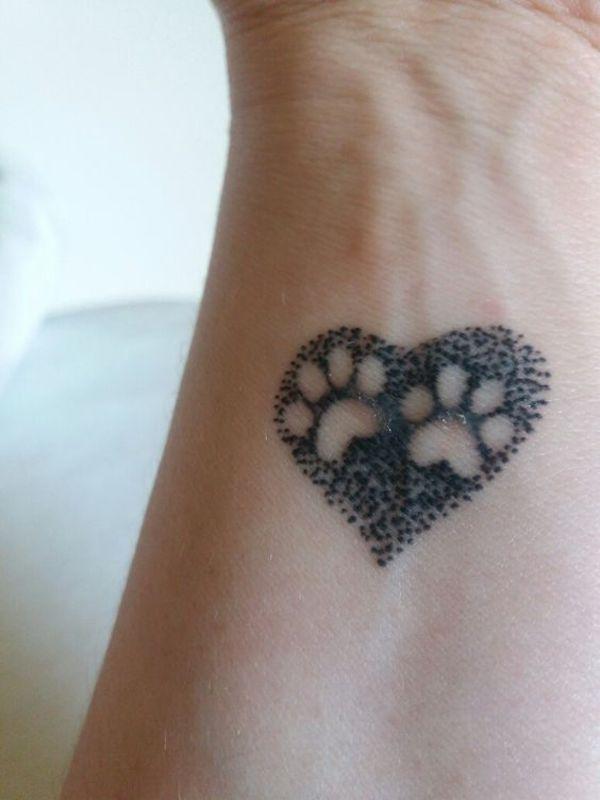 35 Cute Paw Print Tattoos for Your Inspiration