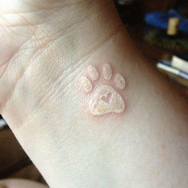 35 Cute Paw Print Tattoos for Your Inspiration