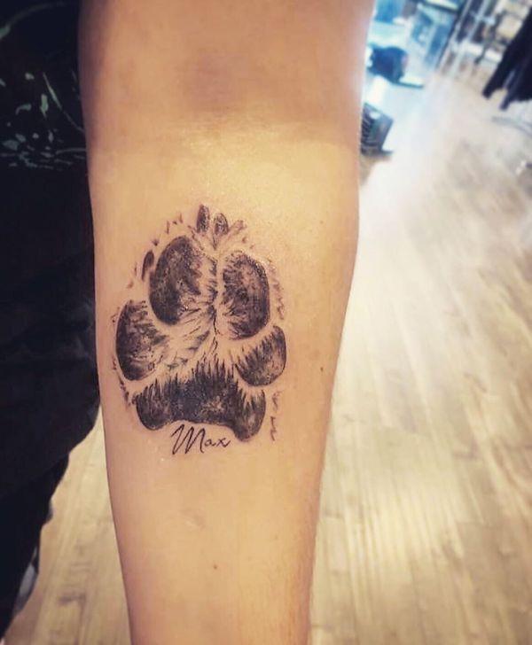 35 Cute Paw Print Tattoos for Your Inspiration