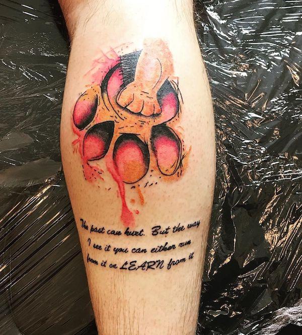 35 Cute Paw Print Tattoos for Your Inspiration