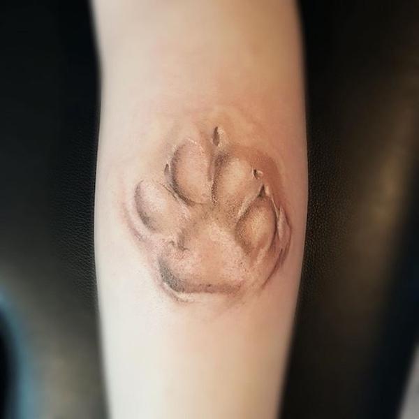 35 Cute Paw Print Tattoos for Your Inspiration
