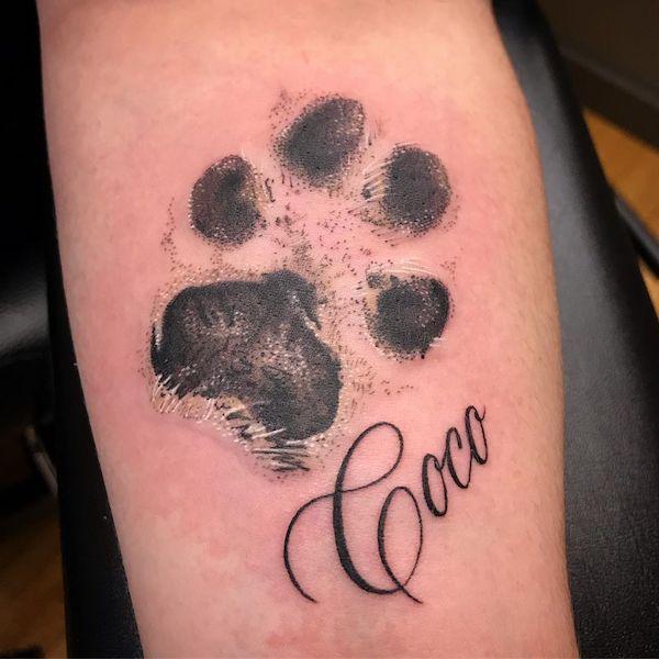 35 Cute Paw Print Tattoos for Your Inspiration