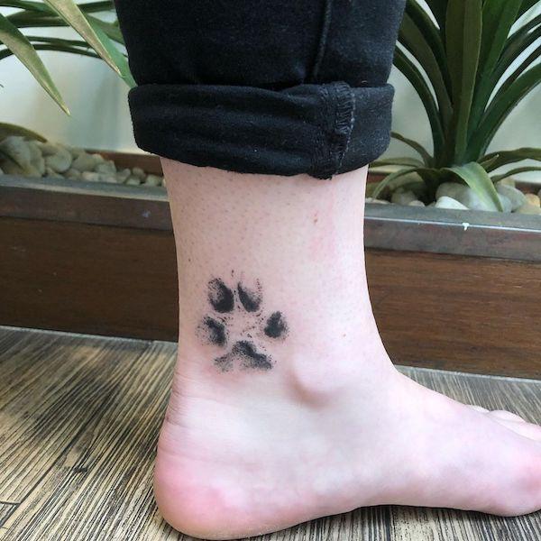 35 Cute Paw Print Tattoos for Your Inspiration