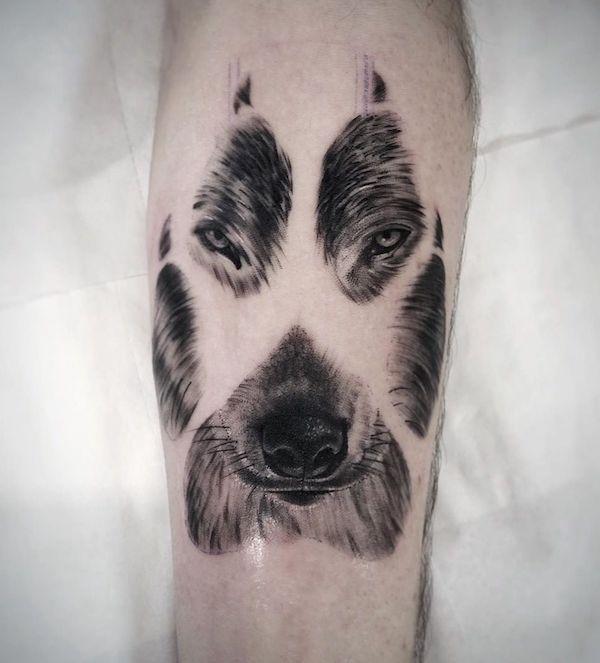 35 Cute Paw Print Tattoos for Your Inspiration