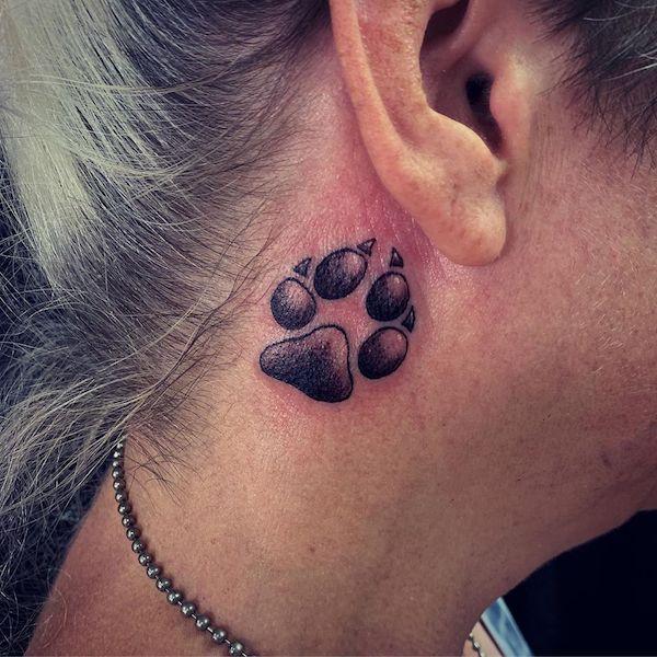 35 Cute Paw Print Tattoos for Your Inspiration