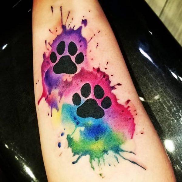 35 Cute Paw Print Tattoos for Your Inspiration