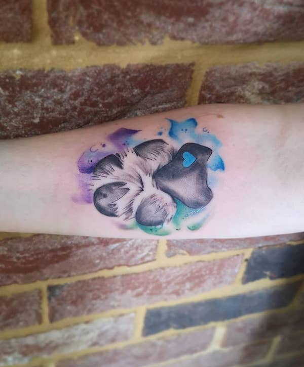 35 Cute Paw Print Tattoos for Your Inspiration