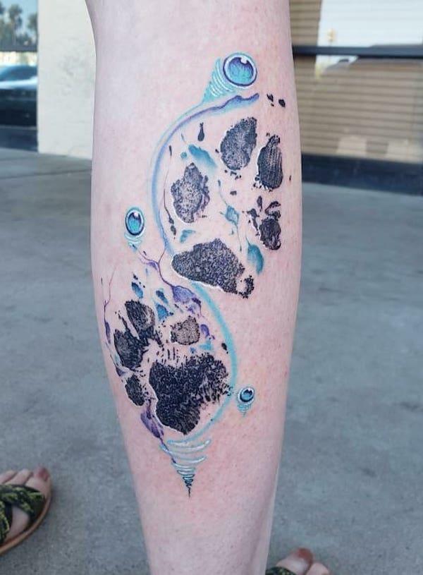 35 Cute Paw Print Tattoos for Your Inspiration