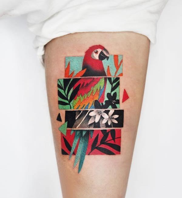 30 Adorable Parrot Tattoo Designs You will Love