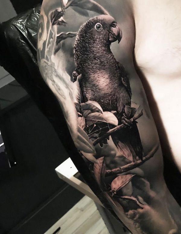 30 Adorable Parrot Tattoo Designs You will Love