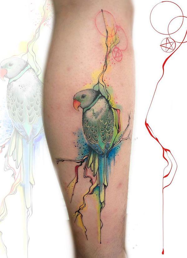 30 Adorable Parrot Tattoo Designs You will Love