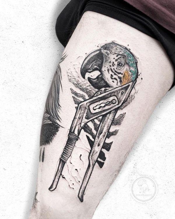 30 Adorable Parrot Tattoo Designs You will Love