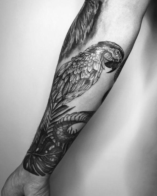 30 Adorable Parrot Tattoo Designs You will Love