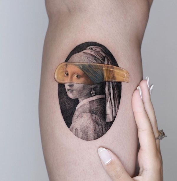 From Canvas to Body: Classic Paintings Tattoos Reimagined