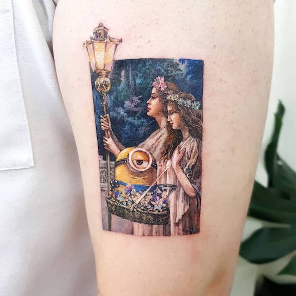 From Canvas to Body: Classic Paintings Tattoos Reimagined